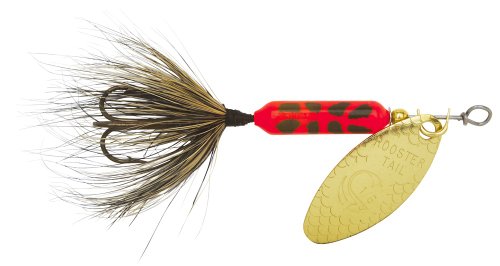 Yakima Bait Rooster Tail in-Line Spinner - color: Flame Coachdog, size: 1/8-Ounce