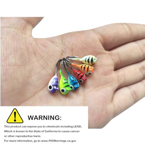 Ice Fishing Jigs Fishing Bait Jigging Lures Kit Winter Metal Lures - color: 0.78inch/0.06oz-12pcs