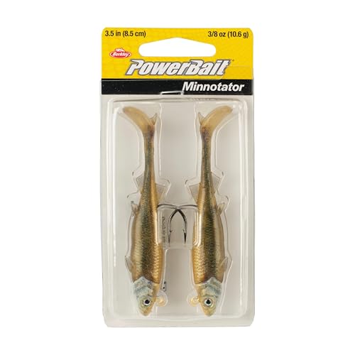 Berkley PowerBait Minnotator Fishing Soft Bait - color: Gold Shad, size: 3.5 in - 3/8 oz