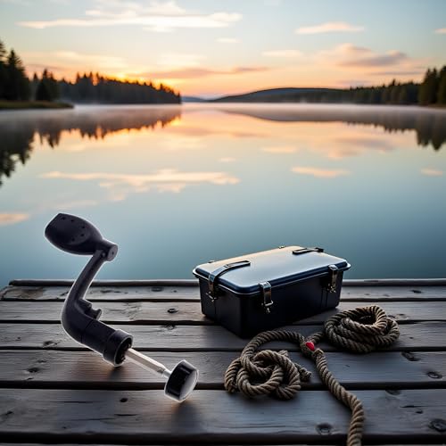 Black Fishing Spinning Reel Handle Grip Replacement, Plastic Fishing Reel Power Handle Crank Arm Spinning Reels Folding Rotary Knob Repair Parts,Reels and Accessories,Reel Replacement Parts