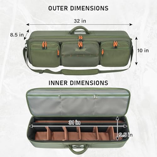 QualyQualy Fly Fishing Combo Starter Kit, 9Ft Fly Rod 4-Piece Graphite Rod with Bag, Accessories, Die Cast Aluminum Pre-Loaded Reel, Chest Pack, Fly Fishng Net & Flies - color: B-5/6-Green Reel(Rod Case)