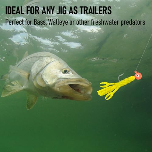 Dr.Fish 10 Pack Crawfish Lures Plastic Fishing Lures Craw Tube Bait Soft Lure Bass Fishing Freshwater Texas Rig Bait Artificial Swimbait for Crappie Trout Bluegill Perch Walleye Panfish