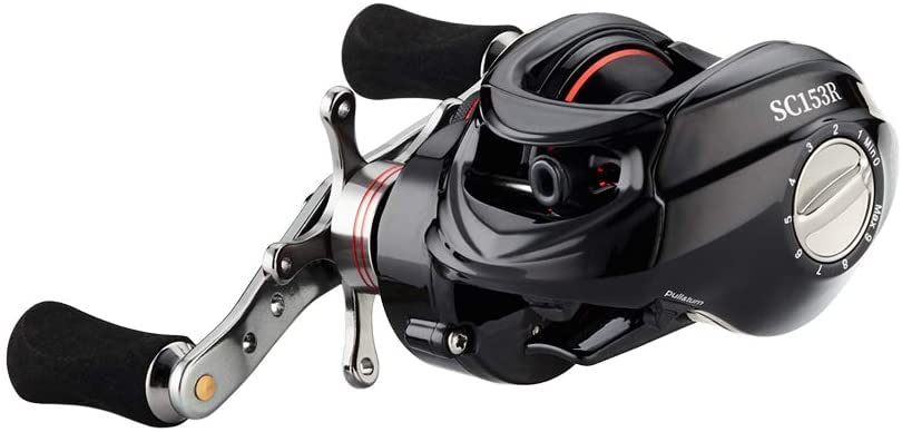 Fishdrops Baitcaster Reel Ultra-Light Baitcasting Fishing Reel, 7.0:1 Gear Ratio, 12.12LB Drag Magnetic Brake, Smooth 11+1BB, Freshwater & Saltwater and Affordable Low Profile Bait Caster Reel - color: Right Handle-Red Color