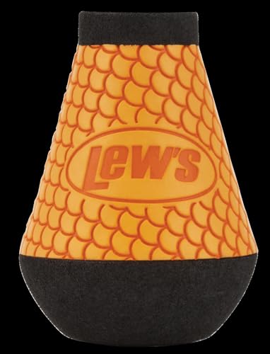 Lew's Custom Handle Knob, 1-Pack, Compatible with All Lew's Baitcast & Spinning Reels - color: Orange, style: Oversized Round