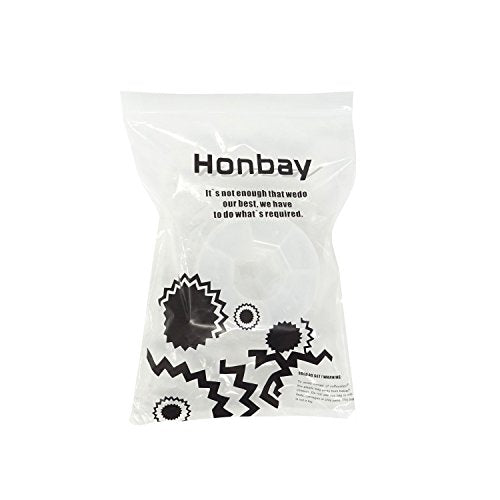 Honbay 2PCS 6 Compartment Round Shape Clear Small Plastic Storage Box Pill & Jewelry Organizer for Travel or Daily Use