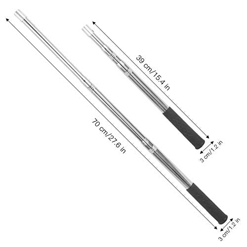 Fishing Landing Net, 3-Section Telescoping Stainless Steel Handle Multi-Use Net for Freshwater Saltwater Ice Fishing Anglers