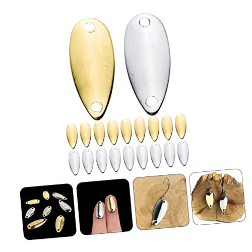 20pcs Metal Fishing Baits for Freshwater and Bass Lures Hooks Vibrant Fishing Gear for Attracting and Pan Fish