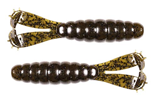 Z-MAN Goat 3 3/4 inch Soft Plastic Grub 4 Pack - style: Green Pumpkin