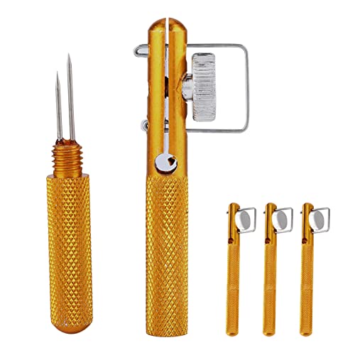 Zerone Fishing Knot Tool Set, 9 Pack Aluminum Alloy Stainless Steel Hook Tying Device Remover for Small Hooks Easy Carry Fishing Gear
