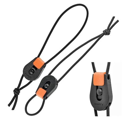 SAMSFX Fishing Rods Belt Stretchy Wrap Pole Straps Elastic Cable Ties for Casting, Spinning & Fly Rods - color: 4pcs, Black & Orange