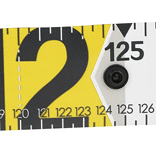 Fish Measuring Ruler, 138cm x 5cm Foldable Fish Measuring Tape with Accurate Calibration, Easy to Clean PVC Material, for Fishing Measurement Tool (Yellow) - color: Yellow