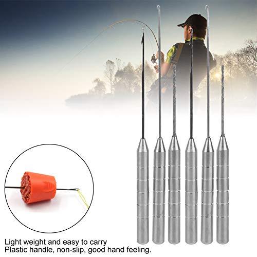 VINGVO Fishing Rigging Combo Set, Stainless Steel Aluminum Alloy Bait Needle Kit with Hook Needle Stringer, Fishing Rigging Set for Enthusiasts