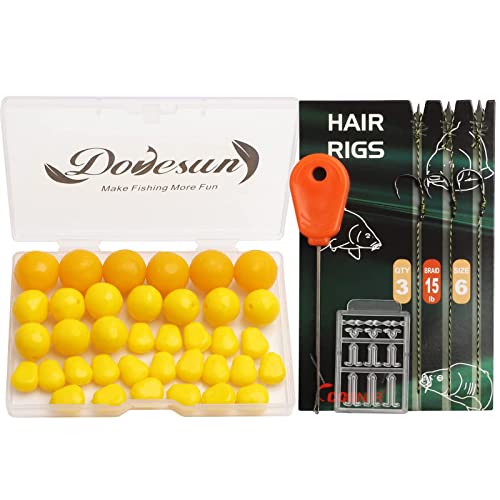 Dovesun Carp Fishing Hair Rigs Carp Fishing Equipment with Baits Hooks Accessories 41PCS/151PCS - color: Size#6-41PCS