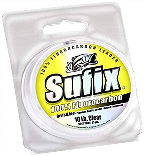 Sufix 33 Yard 100% Fluorocarbon Invisiline Leaders - Clear