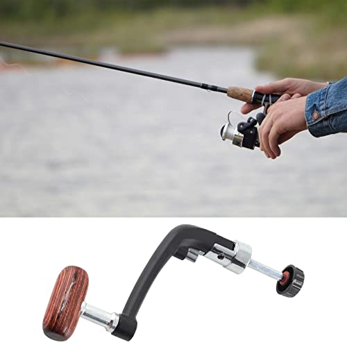 Jiozermi Fishing Reel Power Handle, Small Size, 2 Pcs | Rotary Knob, Stainless Steel, Spinning Reel Handle, Replacement Grip Parts
