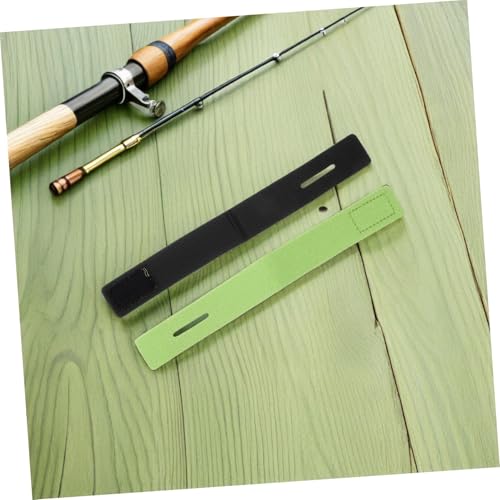 DOITOOL 10pcs Fishing Rod Tie Straps for Outdoor Angling and Boat Fishing Trips Non-Slip Elastic Fabric and Neoprene Bands for Space Saving and Easy Attachment