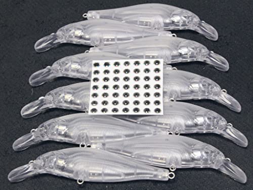 Blank Unpainted Minnow Crankbait Topwater Lipless Jerkbait Fishing Lures - color: UPM718P10