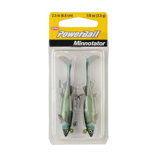 Berkley PowerBait Minnotator Fishing Soft Bait - color: HD Emerald Shiner, size: 2.5 in - 1/8 oz