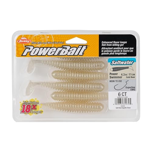 Berkley Berkley PowerBait Saltwater Power Swimmer - color: Cold Beer, size: 4 1/3"