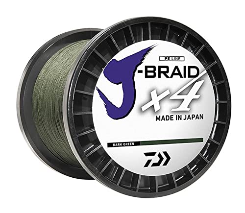 Daiwa J-Braid x4 Filler Spool - color: DARK GREEN, style: 65 Lb Dark Green
