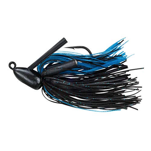 Booyah Boo Jig Bass Fishing Lure with Weed Guard - color: Black/Blue, style: Boo Jig (3/4 Oz)