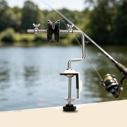 Lines Winder with Secure Table Clamp High Speed Fishing Line Spoolers Angling Line Winding Machine Lines Winder