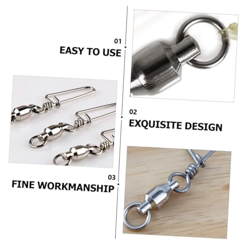 balacoo Pin Swivel Fishing Tackle Hooks Equipment para Cool Fishing Lures Pole Fishing Accessories Wire Plant