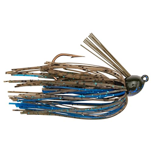 Strike King Bitsy Bug Jig Fishing Lure, Premium Silicone Skirts - color: Okeechobee Craw, size: 1/8 oz
