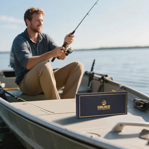 5PCS Glide Bait Fishing Lures Kit, 2026 Surprise Gift for Men & Teen Boys | Fishing Gear for Dad,Bass Fishing Lures Gift Set with Premium Gift Box, Hard & Soft Baits for Bass Trout Pike Salmon - style: 5-g