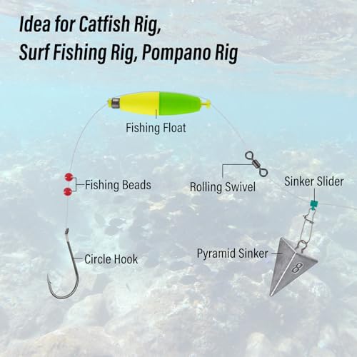 Alwonder Pyramid Sinkers Lead Fishing Weights for Surf Pompano Catfishing | Pyramid Weights 1oz-2LB Saltwater Freshwater Fishing Sinkers No-Roll Triangle Inshore Ocean Beach Casting Bottom Pier Fishing - size: 12oz-4 Pack