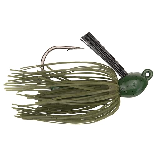 Strike King Bitsy Flip Jig - color: Watermelon Seed with Chartreuse Tail, size: 1/2 oz