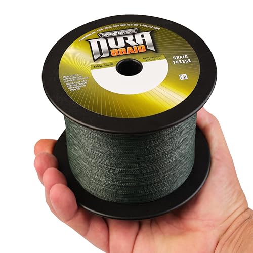 SpiderWire DuraBraid Braid Fishing Line - color: Moss Green, size: 30lb - 3000yd