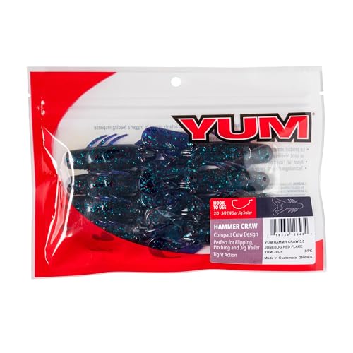 Hammer Craw - color: Junebug Red Flake