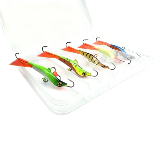 Ice Fishing Jigs Balancer Winter Fishing Lures Jigging Lures Head for Walleye Bluegill Pike Perch Ice Fishing Kits - color: 71MM 14G
