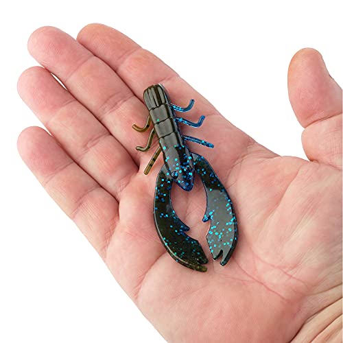 Berkley PowerBait Crazy Legs Chigger Craw Soft Plastic Lure, 8 Pack, Bass Fishing