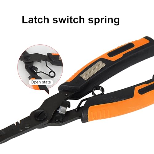 cdar Stainless Steel Fishing Pliers Ergonomic Handle Multifunction Ring Opener PE Line Cutter Hooks Remover Sharpener Fishing Line Scissor Fishing