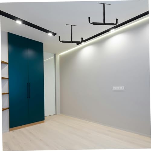SOLUSTRE Garage Ceiling Storage Rack T-shaped Ceiling Hanging Rack Double Sided Hooks for Fishing Rods Bicycles Tools