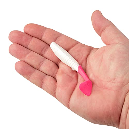 Berkley Gulp! Paddleshad Fishing Soft Bait - color: Pearl White/Pink, size: 4"