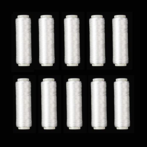 AnglerDream Bait Elastic Thread Sea Fishing Tying Material 0.2mm 656FT Per Spool Stretchy Invisible Sea Fishing Line Keeping Bait On Hook - size: 656FT / spool(10pcs)