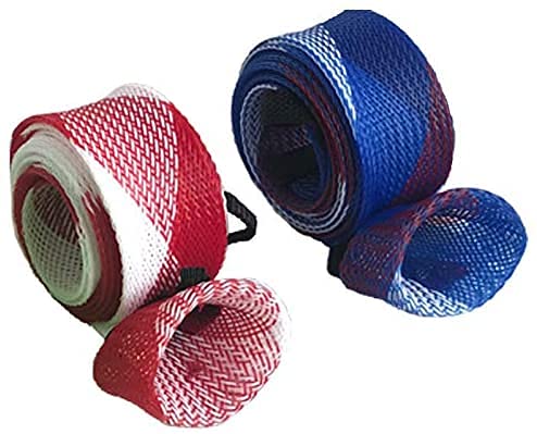 Fishing Rod Sock Mesh Sleeve Rod Cover Braided Mesh Rod Protector Pole Gloves Fishing Tools for Fly, Casting, Sea Fishing Rod - color: Purple Color Set (10pc)