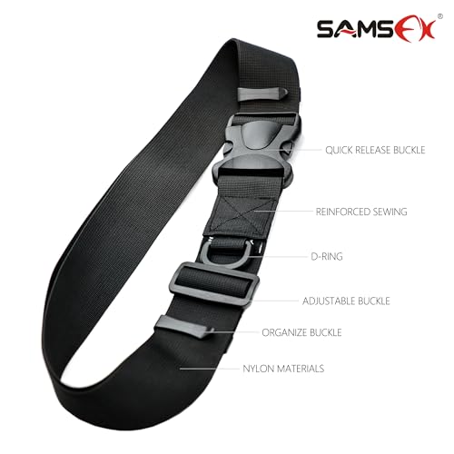 SAMSFX Fishing Wader Belt Wading Belts for Surf Casting Kayak Fishing Accessories Waders Straps, 2-inches in Width Webbing