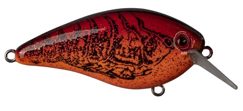 Strike King KVD 1.5 Hard Knock Fishing Lure, 3/8 oz, 3D Lifelike Eyes - color: Chili Craw, size: 3/8oz