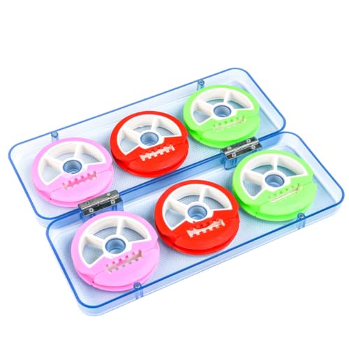 LIOOBO Silicone Main Line Box Spools Fishing Tackle Kit Box Trout Gear Line Holder for Easy Storage Random Color
