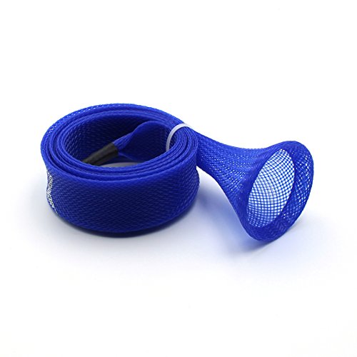 Mr. Z Pack of 4 Casting Fishing Rod Sleeves with 2 Rod Straps Fishing Rod Covers Pole Jacket Rod Socks - color: Blue