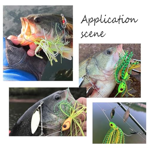 SUPERFINDINGS About 200Pcs 2 Styles Fishing Spinner Shaft 70x0.7~0.8mm Wire Spinner Bait 304 Stainless Steel Fishing Looped Spinner Parts Component Looped Wire Shafts for Fishing Lure Making Supplie