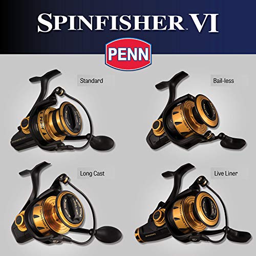 Penn Spinfisher VI Spinning Fishing Reel - size: 4500, style: Ssvi Bail-less - Old Model