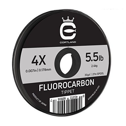 Cortland Fluorocarbon Tippet 30yd - size: 4X - 5.5lb