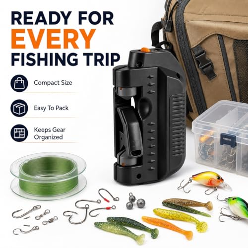 Automatic Fishing Knot Tying Tool,New Easy Cast Knot Tying Tool,Electric Fishing Line Knotter,Portable Electric Lure Knotter for Anglers