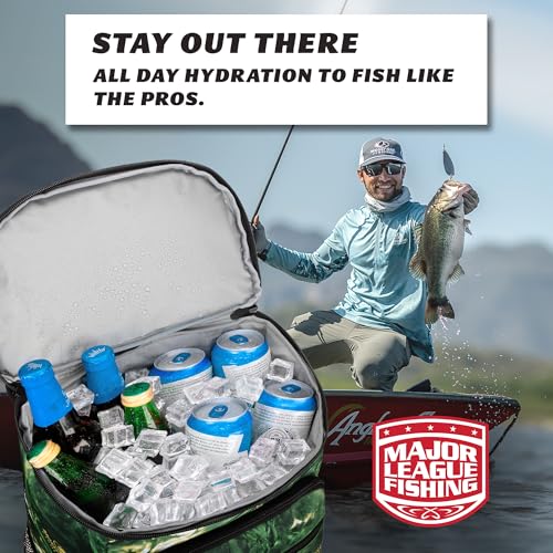 Mossy Oak MLF Fishing Cooler Backpack - Major League Insulated Leak Proof Beverage Coolers Bag - color: MO Camo