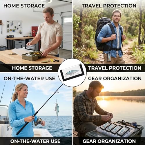 6 Set of Lure Wraps, Fishing Hook Covers, Fishing Lure Wraps, PVC Protective Sleeves for Fishing Gear Storage